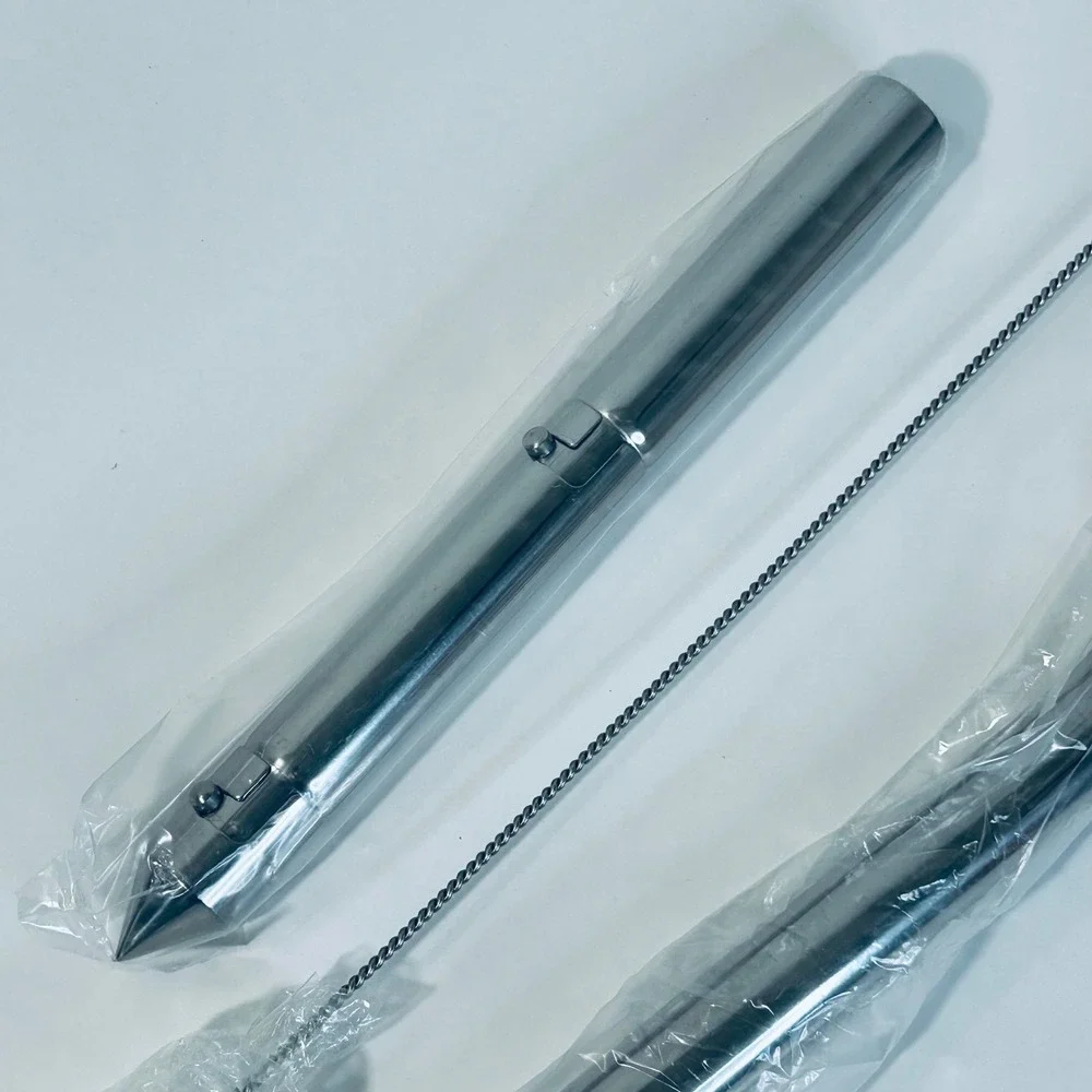 Stainless Steel Roasting Wand Poultry Cooker‎ Tube Chicken Turkey NOS